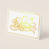 Geloof in de folie met sterren folie kaarten (Voorkant)