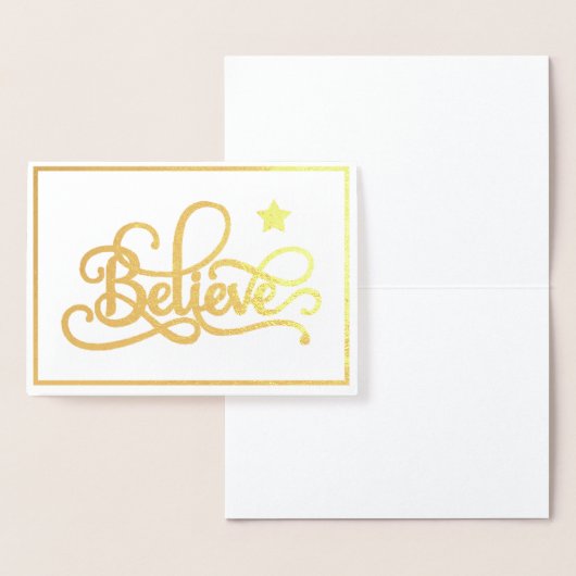 Geloof in de folie met sterren folie kaarten (Display)