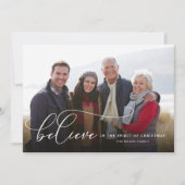 Geloof in de geest van de kerstfeestkaart feestdagenkaart (Voorkant)