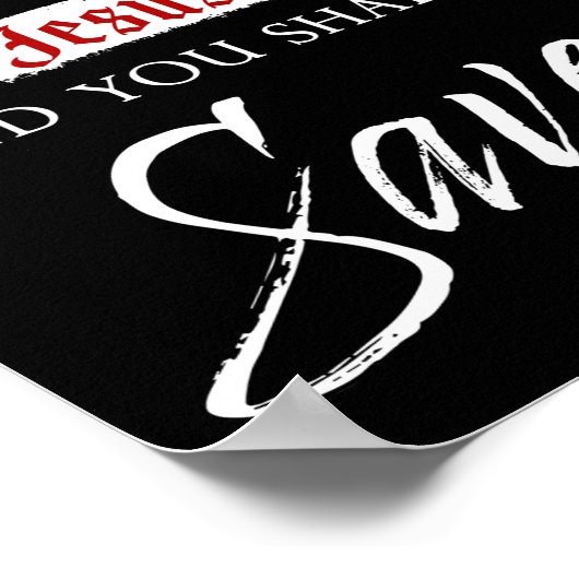 Geloof in de Heer Jezus Christus... wordt het gelo Poster (Hoek)