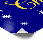 Geloof in de kerst-glanzend Poster (Hoek)