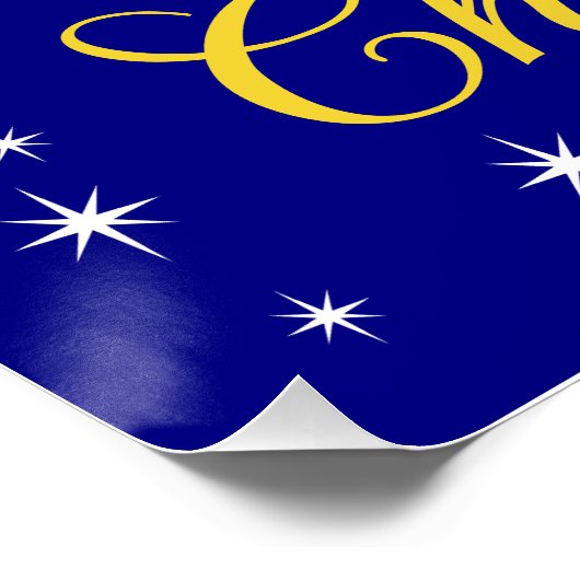 Geloof in de kerst-glanzend Poster (Hoek)