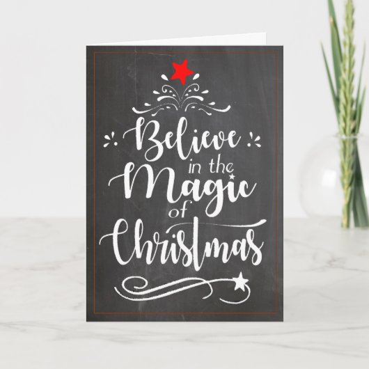 Geloof in de kerst-Kaart Feestdagen Kaart (Voorkant)