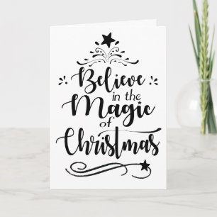Geloof in de kerst-Kaart Feestdagen Kaart