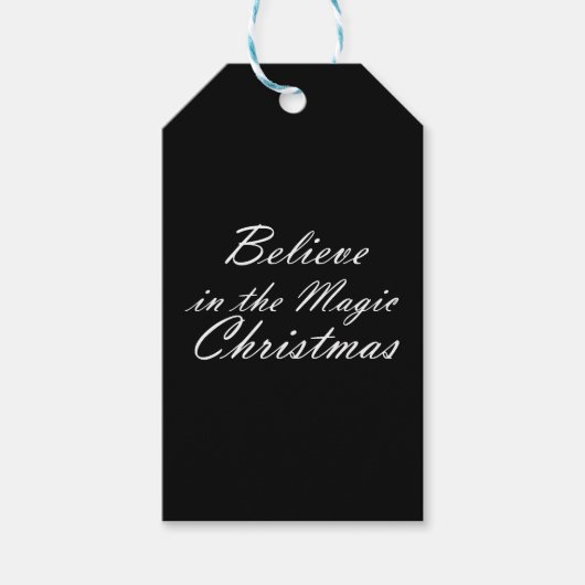 Geloof in de kerst-Magie Cadeaulabel (Voorkant)