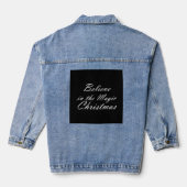 Geloof in de kerst-Magie Denim Jacket (Achterkant)
