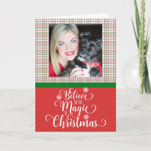 Geloof in de kerst-Magie Feestdagen Kaart (Voorkant)