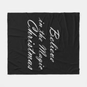 Geloof in de kerst-Magie Fleece Deken (Voorkant (Horizontaal))