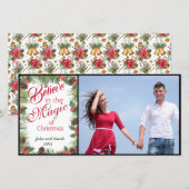 Geloof in de kerst-Magie - Foto Feestdagenkaart (Voorkant / Achterkant)