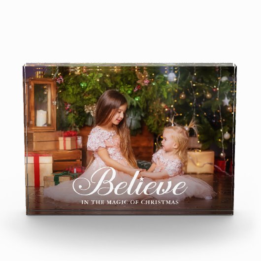 Geloof in de kerst-Magie Fotoblokken (Voorkant)