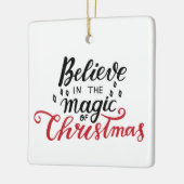 Geloof in de kerst-Magie Keramisch Ornament (Links)