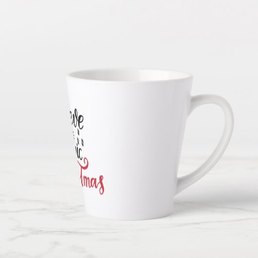Geloof in de kerst-Magie Latte Mok (Rechts)