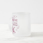 Geloof in de kerst-Magie Matglas Koffiemok (Voorkant links)