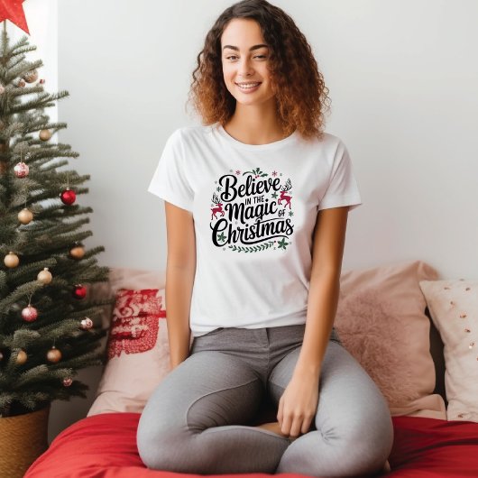 Geloof in de kerst-Magie T-shirt