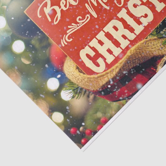 Geloof in de kerst-Magie Tissuepapier (Detail)