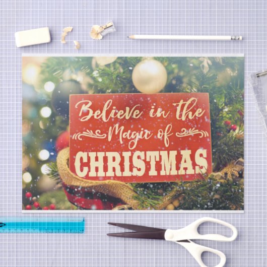 Geloof in de kerst-Magie Tissuepapier (Craft)