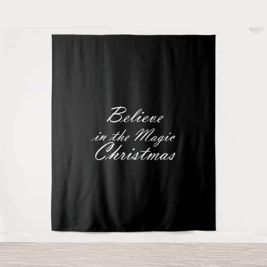 Geloof in de kerst-Magie Wandkleed (Voorkant)