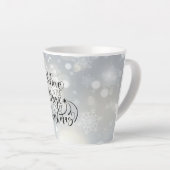 Geloof in de kerstae latte mok (Rechterhoek)