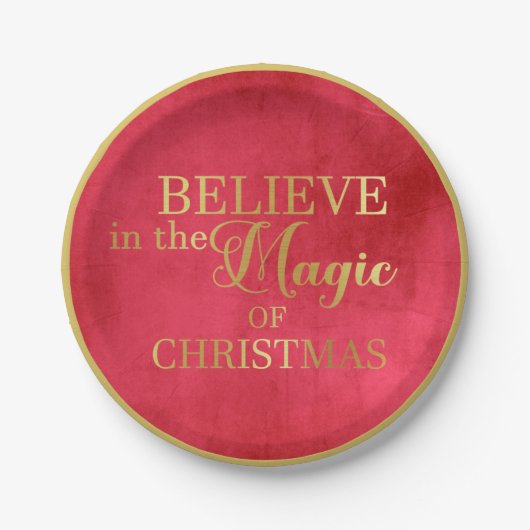 GELOOF in de kerstaeolieramp Papieren Bordje (Voorkant)