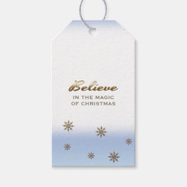 Geloof in de kerstavond. Cadeaulabels