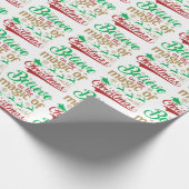 Geloof in de kerstavond cadeaupapier (Hoek)