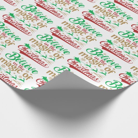 Geloof in de kerstavond cadeaupapier (Hoek)