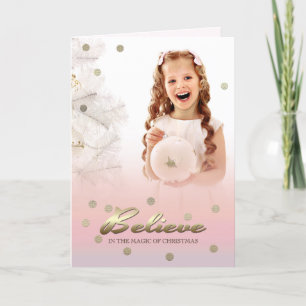 Geloof in de kerstavond. Fotokaarten Feestdagen Kaart