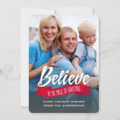 Geloof in de kerstavond. Fotokaarten Feestdagenkaart (Voorkant)