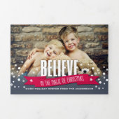 Geloof in de kerstavond. Multifoto Drieluik Kaart (Cover)