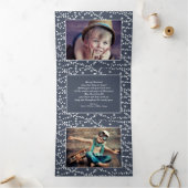 Geloof in de kerstavond. Multifoto Drieluik Kaart (Binnen)