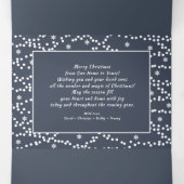 Geloof in de kerstavond. Multifoto Drieluik Kaart (Binnenkant midden)