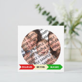 Geloof in de kerstaxkaart feestdagenkaart (Staand voorkant)