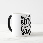 Geloof in de kerstman magische mok (Voorkant links)