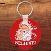Geloof in de kerstman sleutelhanger (Voorkant)