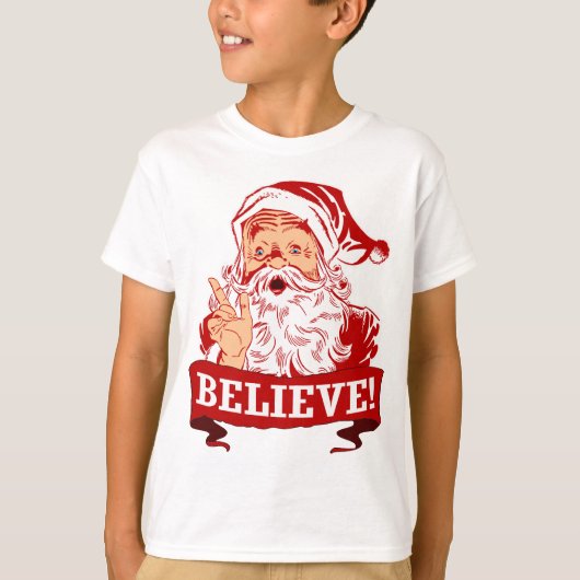 Geloof in de kerstman t-shirt (Voorkant)