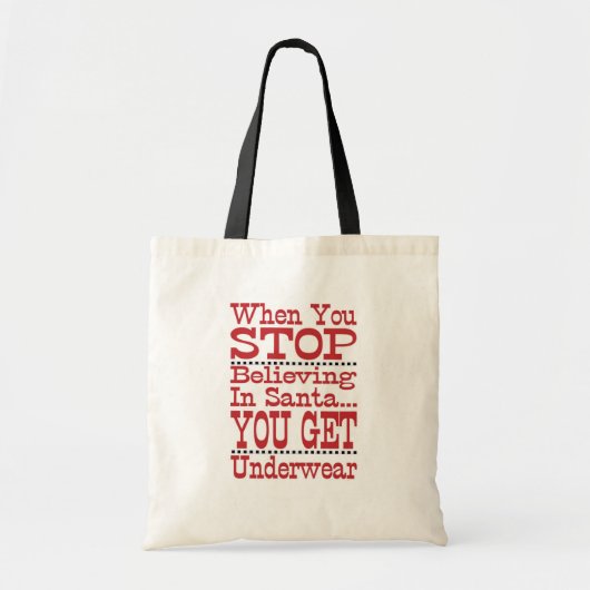 Geloof in de Kerstman Tote Bag (Voorkant)