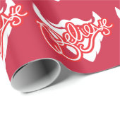 Geloof in de kerstverpakking van santa beard cadeaupapier (Rol Hoek)