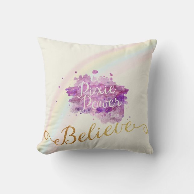 Geloof in de kracht van Pixies Pillow Kussen (Voorkant)