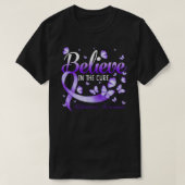 Geloof in de kure alzheimer's awareness Butterfl T-shirt (Design voorkant)