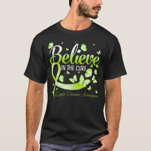 Geloof in de kure Lyme disease akoestisch Butterf T-shirt