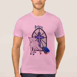 Geloof in de Lamb Christus Almachty T-shirt