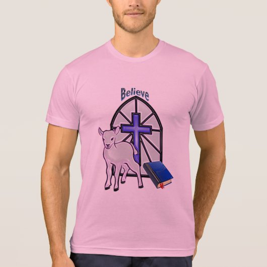 Geloof in de Lamb Christus Almachty T-shirt (Voorkant)
