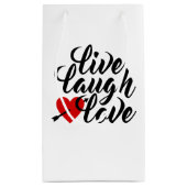 Geloof in de liefde Valentijn kalligrafie | Cadeau Klein Cadeauzakje (Achterkant)