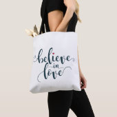 Geloof in de liefde Valentijn kalligrafie | Tote b Bag (Dichtbij)