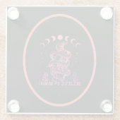 Geloof in de Magic Celestial Wiccan Art Glazen Onderzetter (Achterkant)