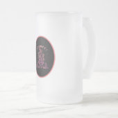 Geloof in de Magic Celestial Wiccan Art Matglas Bierpul (Voorkant rechts)