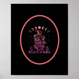 Geloof in de Magic Celestial Wiccan Art Poster