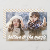 Geloof in de Magic Holiday Card Feestdagenkaart (Voorkant / Achterkant)