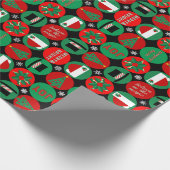 Geloof in de Magic - kerstpatronen Cadeaupapier (Hoek)