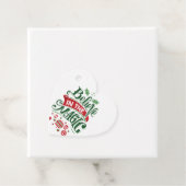 Geloof in de Magic Kersttypografie Bedankjes Labels (In situ)